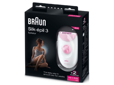 Detailansicht BRAUN 3270 pink ws Epilierer Silk epil3LegsBody
