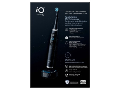 Detailansicht 1 Procter Gamble Braun iO Series 10Cosmicsw Oral B Zahnbuerste Magnet Technologie