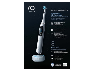 Detailansicht 4 ORAL B iO Series 10Starduws Oral B Zahnbuerste Magnet Technologie