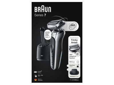 Detailed view 2 Procter Gamble Braun 71S7200cc Razor Series7
