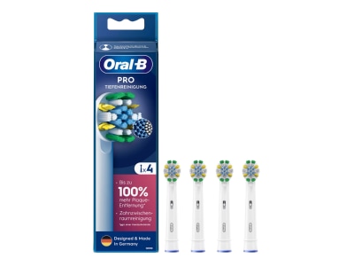 Detailansicht Procter Gamble Braun EB Pro Tiefenr 4er Oral B Aufsteckbuerste Mundpflege Zubehoer