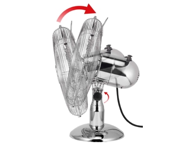 Detailansicht 3 Unold 86830 Tischventilator Chrome