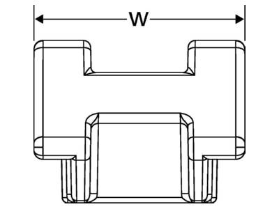 Dimensional drawing 6 Hellermann Tyton S2HM25 PA66 BK Mounting element for cable tie
