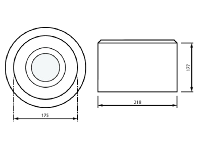 Dimensional drawing Philips Licht TCKTS 20S   06849600 3D LED light 830