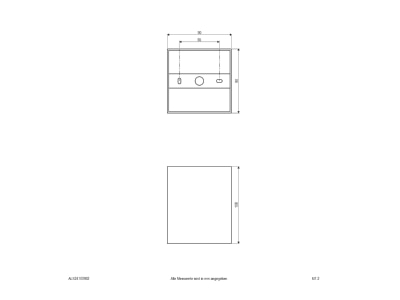 Dimensional drawing EVN ALS24100902 Downlight spot floodlight