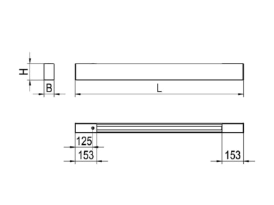 Mazeichnung Ridi Leuchten H LINE 23  0635796AF LED Pendelleuchte 840  DALI H LINE 23 0635796AF