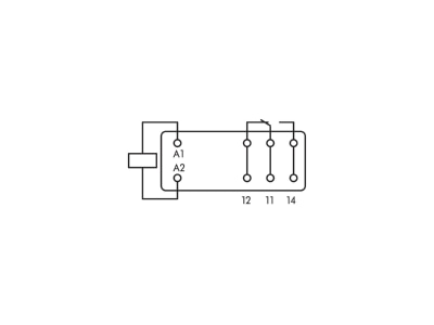 Schaltbild WAGO 788 154 Kleinschaltrelais DC 24V  steckbar