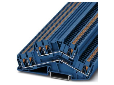 Produktbild 1 Phoenix PTTBS 2 5 TWIN BU Doppelstockklemme 0 14qmm 4qmm blau