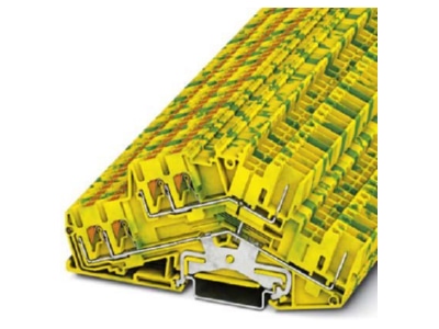 Produktbild 2 Phoenix PTTBS 2 5 TWIN 2P PE Doppelstockklemme 0 14qmm 4qmm gn gelb