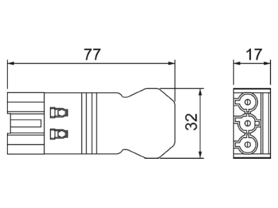 Mazeichnung 1 OBO ST S4 GST18i3 SW Steckerteil Schraubanschluss