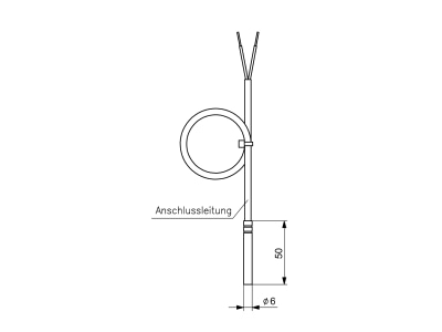Mazeichnung Alre it KF 51 6 Kabeltemperaturfuehler