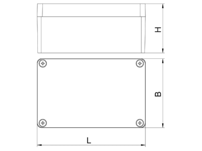 Mazeichnung 2 OBO Mx 120805 CR3 Aluminiumleergehaeuse Oberfl  beschichtbar