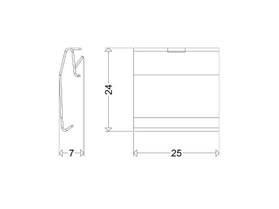 Dimensional drawing Schuch 167G2KE f 167 G2 LED Accessory for luminaires