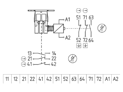 Wiring plan Schmersal AZM 161CC  01187892 Position switch with guard locking AZM 161CC 01187892
