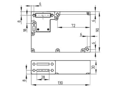 Dimensional drawing 3 Schmersal AZM 161CC  01187892 Position switch with guard locking AZM 161CC 01187892
