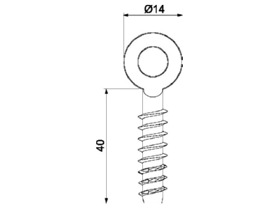 Ma�zeichnung 2 OBO MMS  R 6x40 Ringanker 6x40mm  Setzwerkzeug