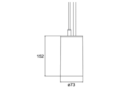 Mazeichnung Brumberg 88882165DA LED Pendelleuchte DALI  Pendel 1 5m