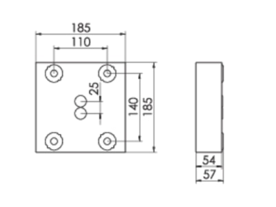 Strichzeichnung Ridi Leuchten MIREFA  SPG0330312AQ LED Downlight 840  DALI 2  schwarz MIREFA SPG0330312AQ