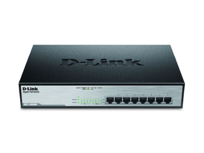 View below DLink DGS 1008MP Network switch 010 100 Mbit ports
