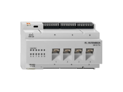 Produktbild 2 Rutenbeck SR 10TX GB PoE Gigabit Switch fuer REG Montage