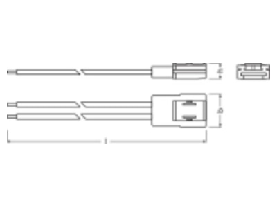 Dimensional drawing Ledvance LSAY CP P2 500  VE2  Accessory for light rope