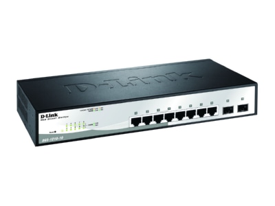 View left DLink DGS 1210 10 E Network switch
