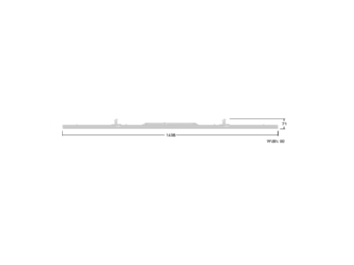 Mazeichnung Zumtobel CONTUS8000  96635823 LED Geraetetraeger 840  L1500 CONTUS8000 96635823