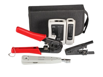 Produktbild EFB Elektronik 39919 1V2 Werkzeugset Netzwerke 4 teilig mit Tasche
