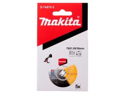 Detailed view 1 Makita D 74815 5 Cutting disc
