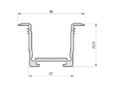 Dimensional drawing Radium TRPA4220 Accessory for light rope