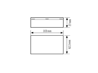 Dimensional drawing ESYLUX EO10430992 Accessory for luminaires