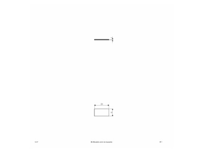 Dimensional drawing EVN SLSP Mounting plate for luminaires