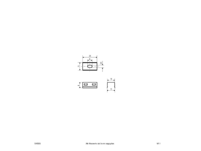 Dimensional drawing EVN SV65BS Mechanical accessory for luminaires