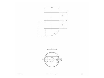 Dimensional drawing EVN AS20090925 Wall and ceiling light 