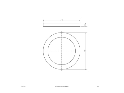 Dimensional drawing EVN LPRV1713C Case ring EDS optics 