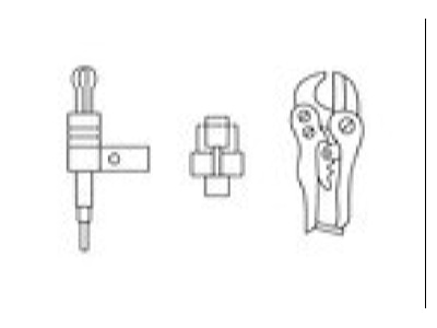 Line drawing Vaillant 0020022303 Assembly aid for building technology