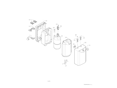 Exploded view Bosch Thermotechnik TR2500TO 5 T Small storage water heater 5l