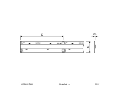 Mazeichnung EVN C2024320159902 COB LED Stripe 5m 3000K