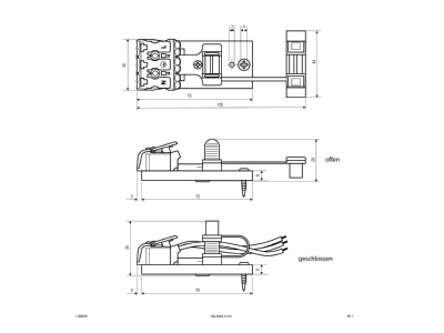 Dimensional drawing EVN LUMASK Connection set