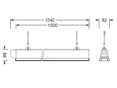 Ma�zeichnung Siteco 51TS12DN4ZM00581XX LED Leuchteneinsatz 840