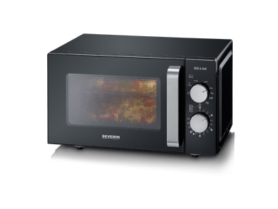Angled view Severin MW 7762 sw Microwave oven
