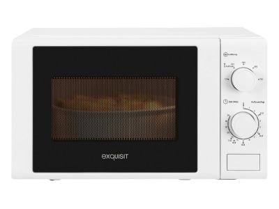 Vorderseite EXQUISIT MW 900 030 ws Mikrowelle 700W 20L