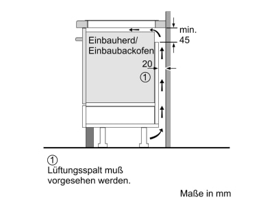 Mazeichnung 3 Siemens MDA EX675LXC1E EB Autark Kochfeld Indukt  iQ700 