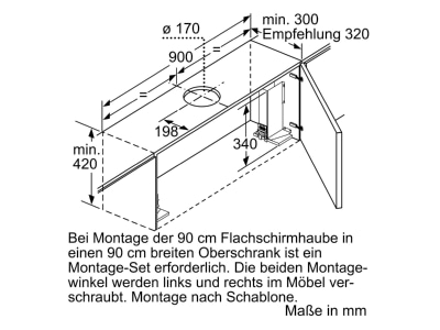 Mazeichnung 1 Siemens MDA LI97RA561 Flachschirmhaube 