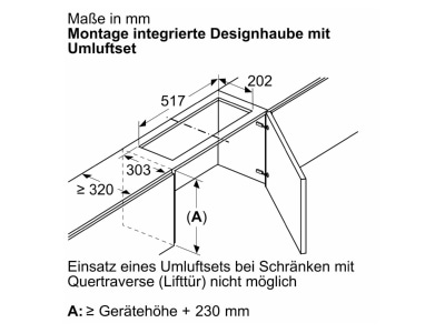 Mazeichnung 6 Siemens MDA LZ11ITD11 Long Life Umluftset extern 