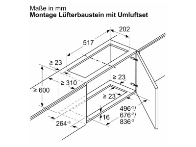 Mazeichnung 7 Siemens MDA LZ11ITD11 Long Life Umluftset extern 