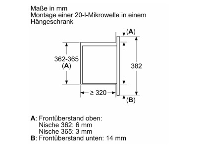 Mazeichnung 2 Siemens MDA BF523LMB3 EB Mikrowelle IQ100 