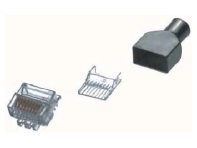Detailansicht CommScope AMP Netconn TN 6000A sw 3 0m Patchkabel Kat 6A S FTP RJ45 RJ45  schwarz