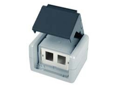 Produktbild Telegaertner H02000A0070 AP Gehaeu  IP44 75x86x58 gr fuer 2xAMJ Modul