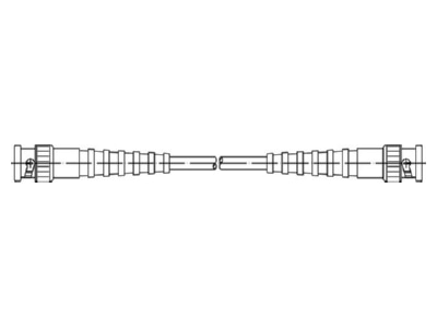 Mazeichnung Telegaertner L00010A1804 BNC HF Kabel 75 0 25m 75 Ohm RG59B U